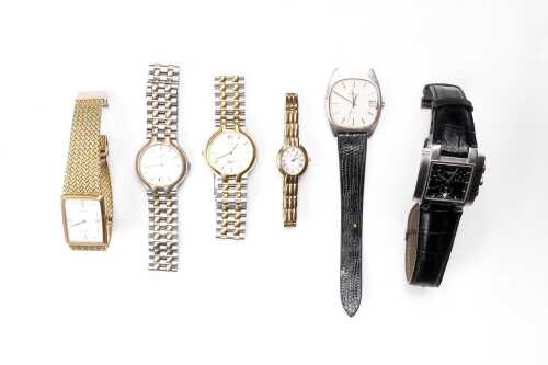 A collection of six watches