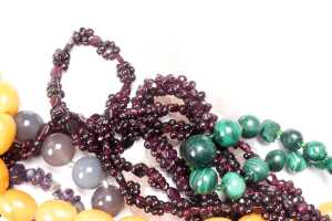 A collection of semi precious bead necklaces - 2