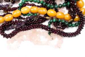 A collection of semi precious bead necklaces - 3