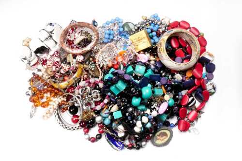 A large collection of costume jewellery