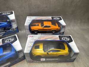 Four Maisto special edition 1:18 scale die-cast model Ford Mustang cars - New in box - 3