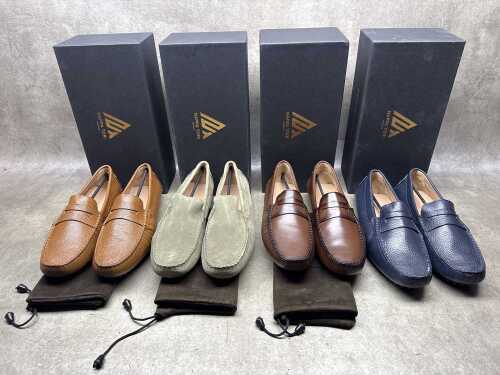 Four NEW pairs of Nappa Tori Australia leather men's shoes, size UK 12