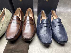 Four NEW pairs of Nappa Tori Australia leather men's shoes, size UK 12 - 3