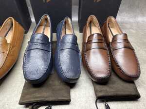 Four NEW pairs of Nappa Tori Australia leather men's shoes, size UK 12 - 3