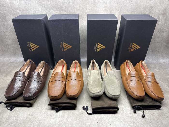 Four NEW pairs of Nappa Tori Australia leather men's shoes, size UK 10