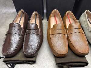Four NEW pairs of Nappa Tori Australia leather men's shoes, size UK 10 - 2
