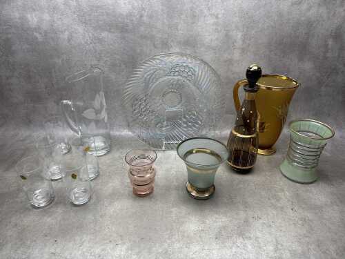 Retro glassware and servingware