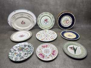 Assorted English porcelain cabinet and serving plates - 2