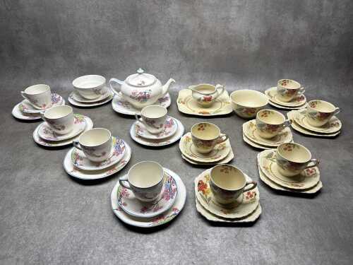 Two English ceramic tea settings