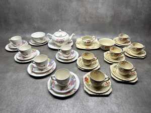 Two English ceramic tea settings