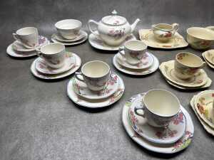 Two English ceramic tea settings - 2