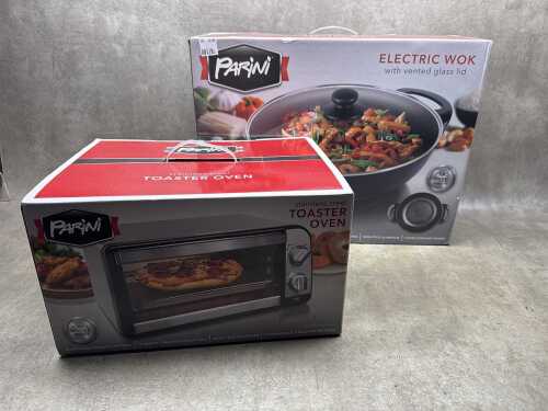 Parini electric wok and toaster oven