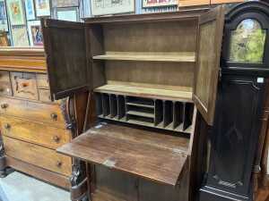 Victorian secretaire bureau - 2