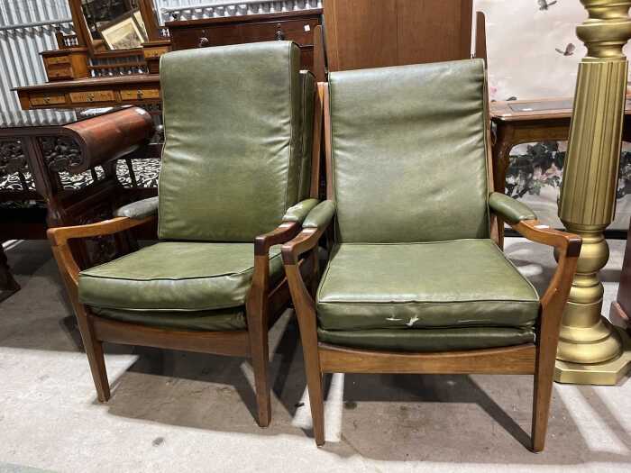 Pair of mid-century armchairs