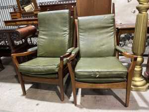 Pair of mid-century armchairs