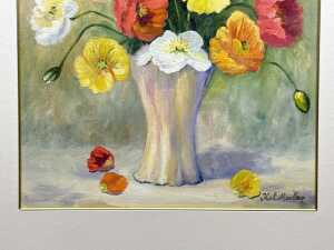 Thelma Meulen, Poppies. Oil painting on board - 3
