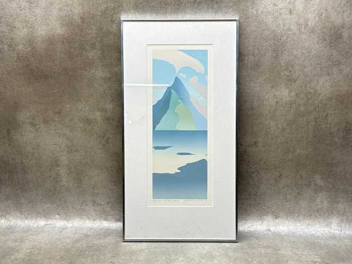 Malcolm Warr, 'Mitre Peak', 1985, 78/150. Screen print on paper