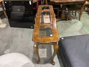 Burr walnut console table - 2
