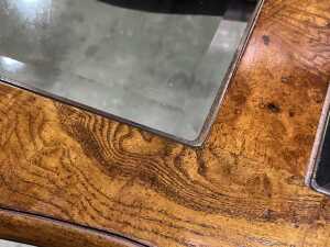 Burr walnut console table - 3