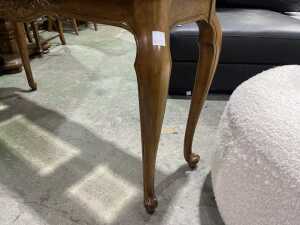 Burr walnut console table - 4
