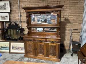 Edwardian walnut sideboard