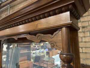 Edwardian walnut sideboard - 6