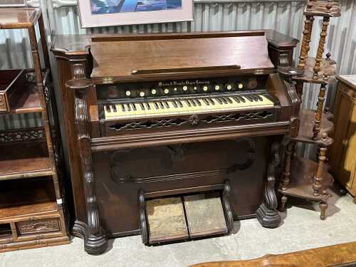Vintage Victorian pedal organ