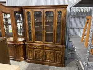 Antique style 2-piece wall unit