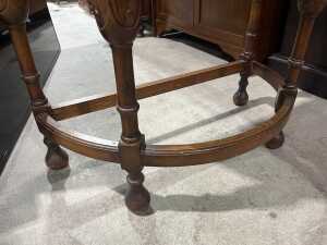 Timber demi-lune hall table - 3