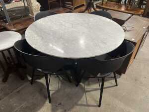Aurora MK2 style five-piece dining suite