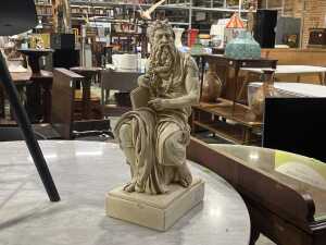 A. Gionelli after Michelangelo, Moses. Plaster reproduction statue, 1968