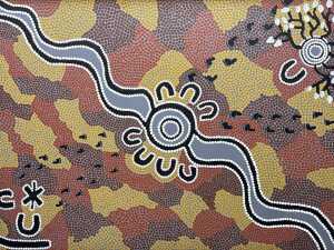 Indigenous acrylic painting on canvas - 2
