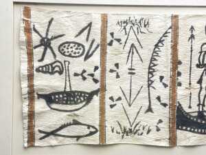 Framed traditional tapa cloth - 2