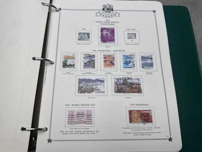 Collection of Canadian stamps