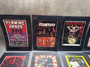 Collection of music-related reproduction posters - 2