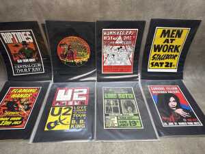 Collection of music-related reproduction posters - 2