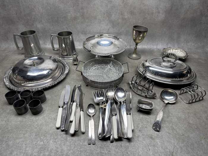 Silver plate and metalware