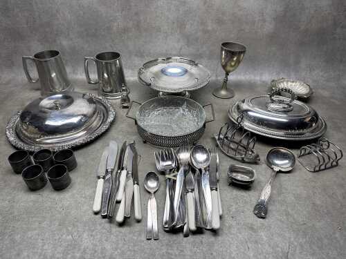 Silver plate and metalware