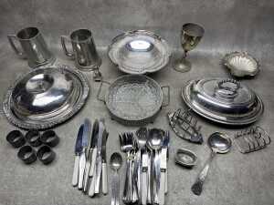 Silver plate and metalware - 2