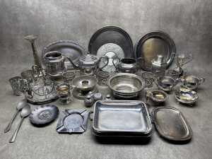 Silver plate and metalware items