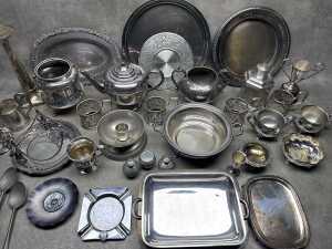 Silver plate and metalware items - 2