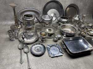 Silver plate and metalware items - 3