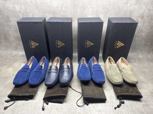Four NEW pairs of Nappa Tori Australia leather men's shoes, size US 7