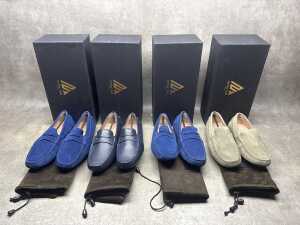 Four NEW pairs of Nappa Tori Australia leather men's shoes, size US 7