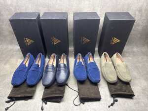 Four NEW pairs of Nappa Tori Australia leather men's shoes, size US 7 - 2