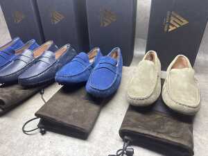 Four NEW pairs of Nappa Tori Australia leather men's shoes, size US 7 - 4