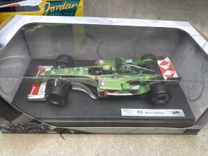 Two Hot wheels model cars, Mark Webber and Damon Hill - 2