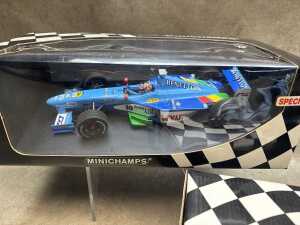 Two Minichamps 1999 Benetton and Peugeot model cars - 2