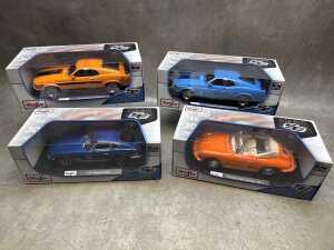 Four Maisto special edition 1:18 scale die-cast