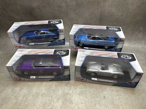 Four Maisto special edition 1:18 scale die-cast